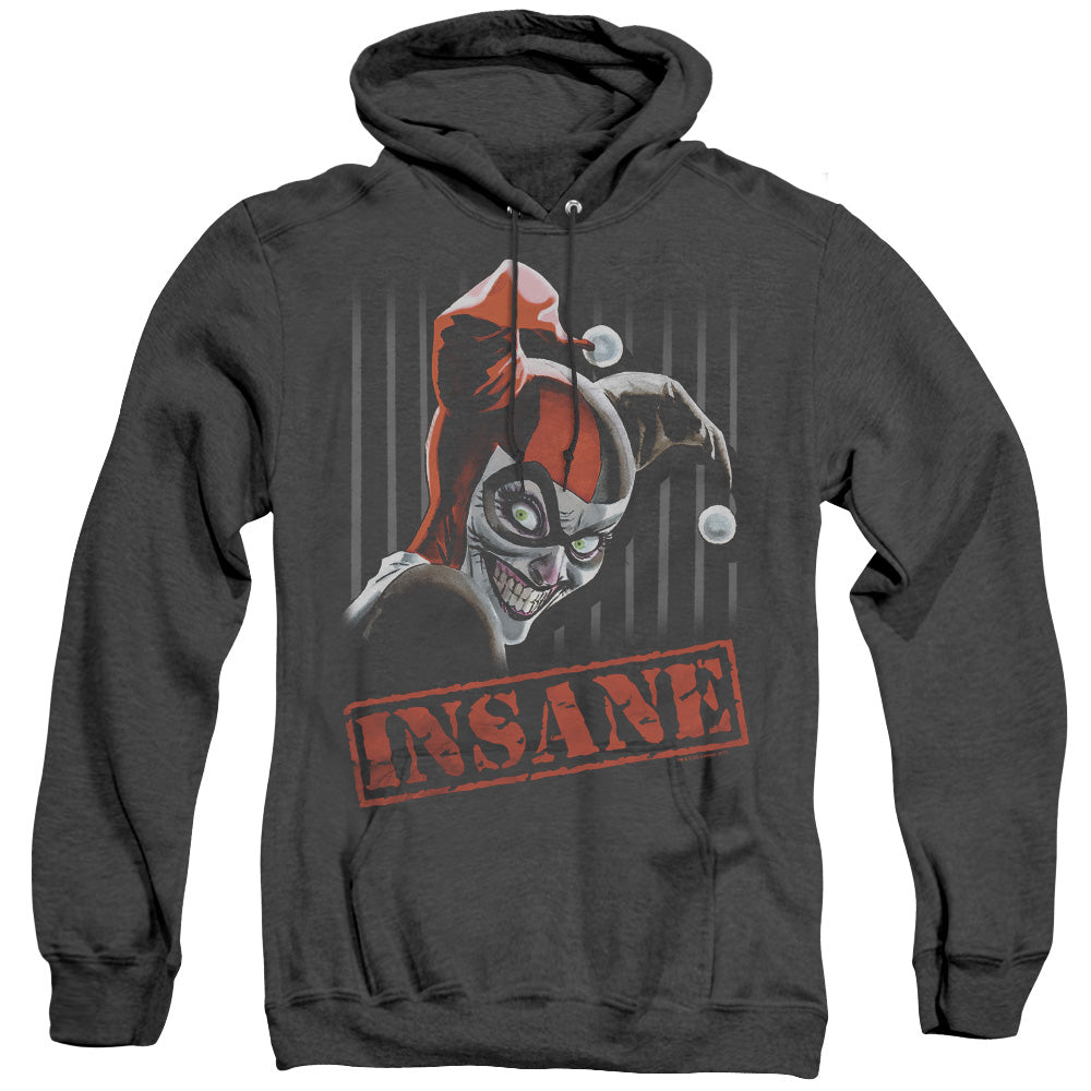 Batman Insane Heather Mens Hoodie Black Officially Licensed