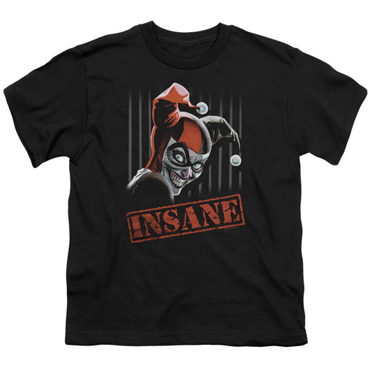Batman Insane Kids Youth T Shirt Black Officially Licensed