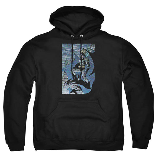 Batman Seurbat Mens Hoodie Black Officially Licensed