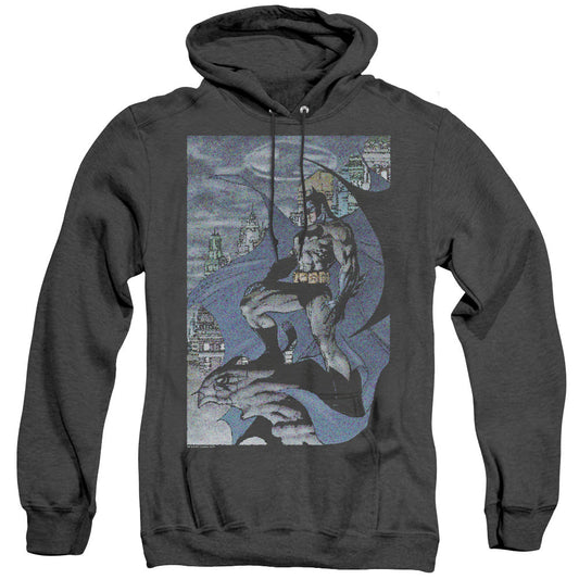 Batman Seurbat Heather Mens Hoodie Black Officially Licensed
