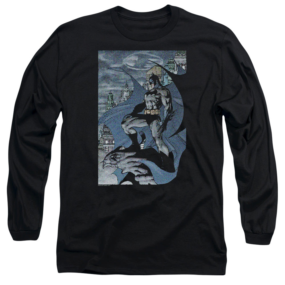 Batman Seurbat Mens Long Sleeve Shirt Black Officially Licensed