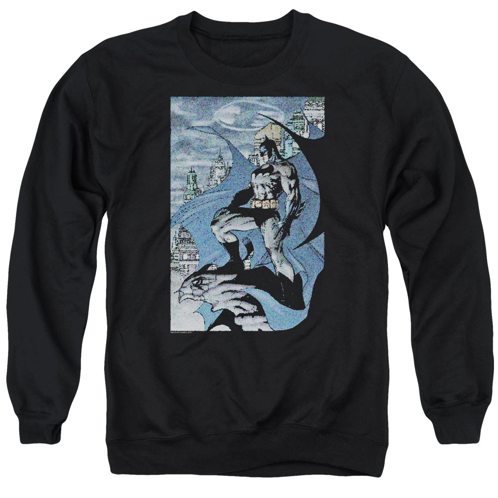Batman Seurbat Mens Crewneck Sweatshirt Black