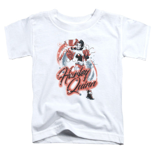 Batman Harley Airbrush Toddler Kids Youth T Shirt White Officially Licensed