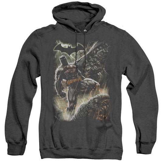 Batman Family Heather Mens Hoodie Black Officially Licensed