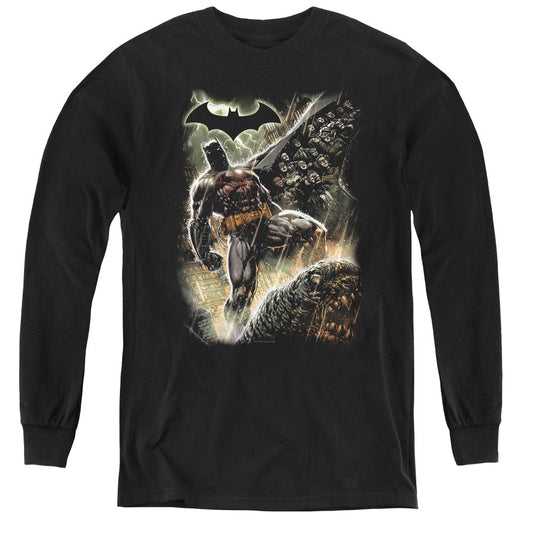 Batman Family Long Sleeve Kids Youth T Shirt Black Officially Licensed