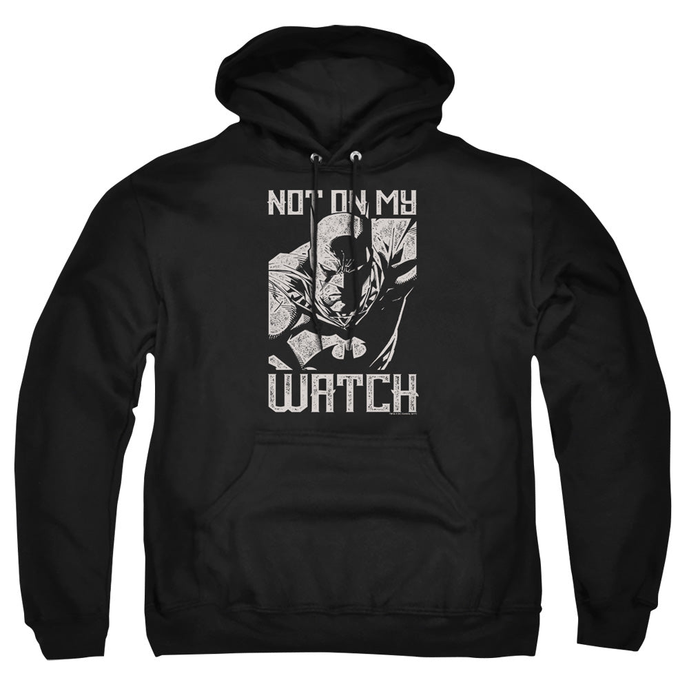 Batman Watch Mens Hoodie Black Officially Licensed