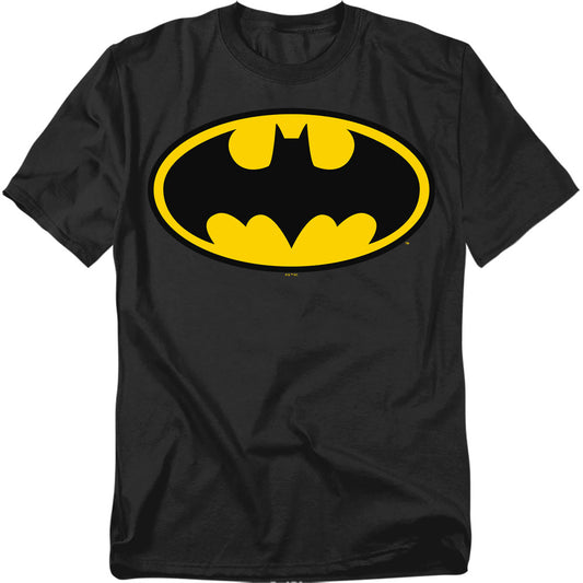 Batman Classic Logo Mens T Shirt Black Officially Licensed