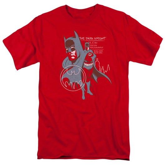 Batman Lean And Muscular Mens T Shirt Red Officially Licensed