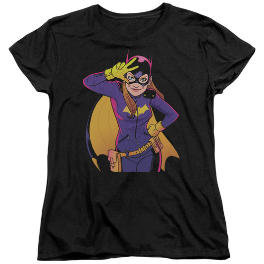 Batman Batgirl Moves Womens T Shirt Black Officially Licensed