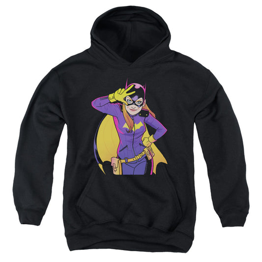 Batman Batgirl Moves Kids Youth Hoodie Black Officially Licensed