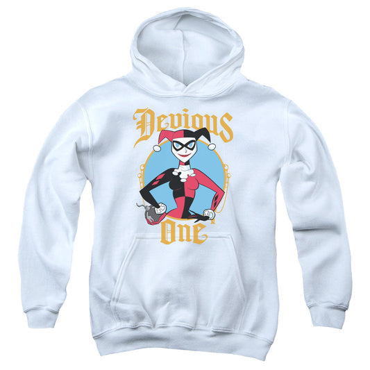 Batman Devious One Kids Youth Hoodie White Officially Licensed