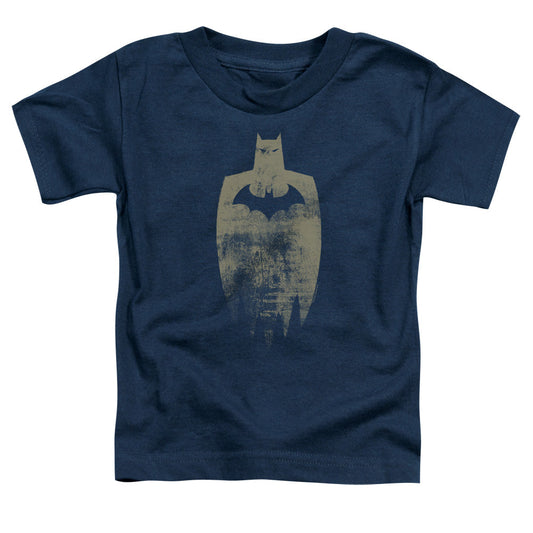 Batman Gold Silhouete Toddler Kids Youth T Shirt Navy Blue Officially Licensed