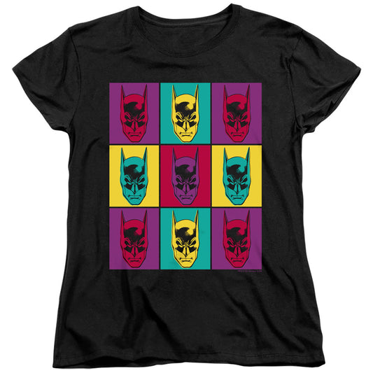Batman Warhol Batman Womens T Shirt Black Officially Licensed