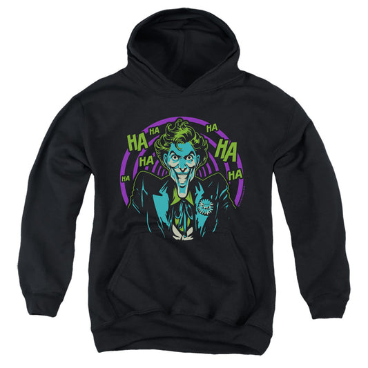 Batman Hahaha Kids Youth Hoodie Black Officially Licensed