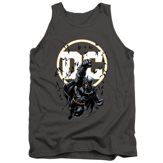 Batman Batman Dc Mens Tank Top Shirt Charcoal Officially Licensed