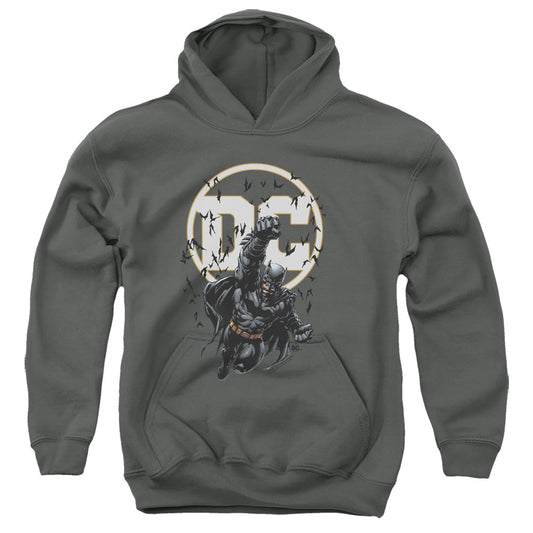 Batman Batman Dc Kids Youth Hoodie Charcoal Officially Licensed