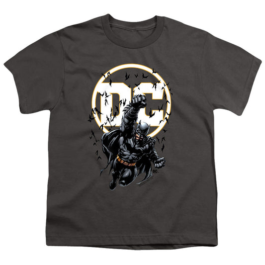 Batman Batman Dc Kids Youth T Shirt Charcoal Officially Licensed