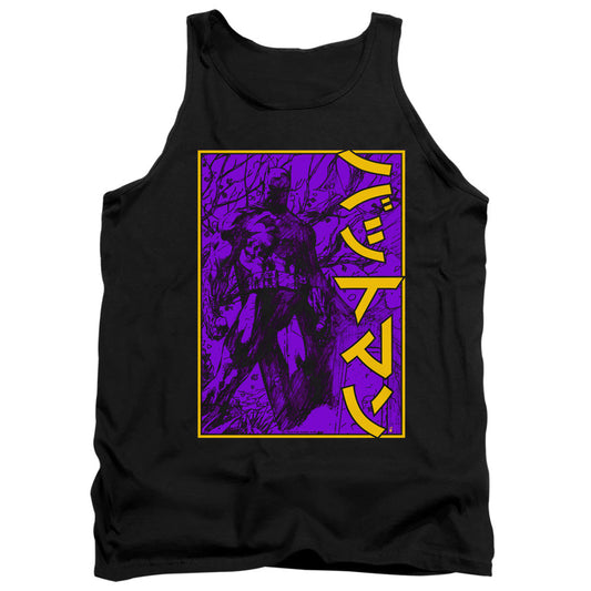 Batman Big Framed Kanji Mens Tank Top Shirt Black Officially Licensed