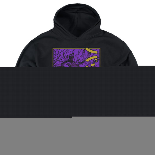Batman Big Framed Kanji Kids Youth Hoodie Black Officially Licensed