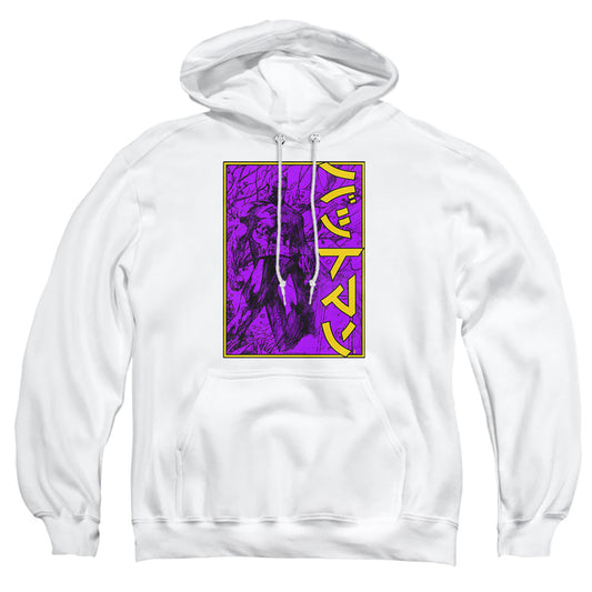 Batman Big Framed Kanji Mens Hoodie White Officially Licensed