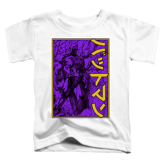 Batman Big Framed Kanji Toddler Kids Youth T Shirt White Officially Licensed