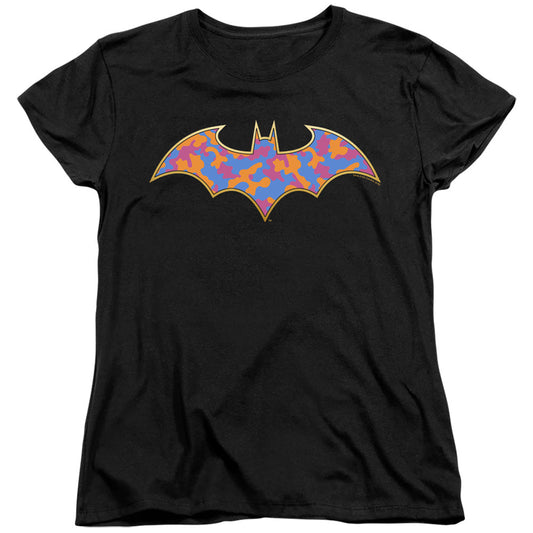 Batman Gold Camo Womens T Shirt Black Officially Licensed