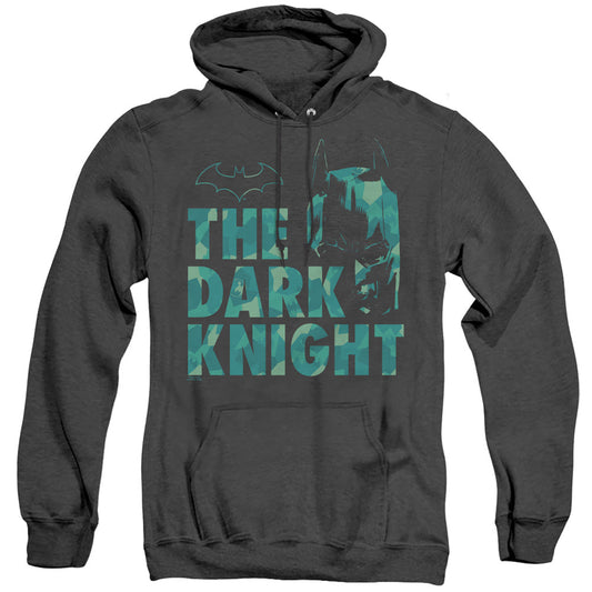Batman Cuting Patern Heather Mens Hoodie Black Officially Licensed