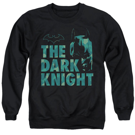 Batman Cuting Patern Mens Crewneck Sweatshirt Black Officially Licensed