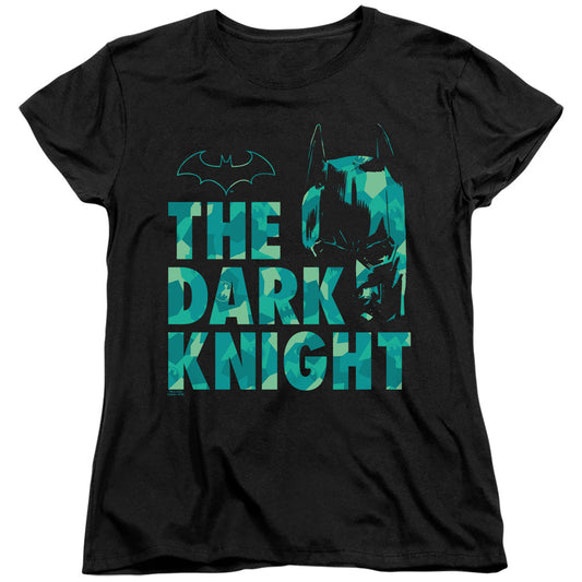 Batman Cuting Patern Womens T Shirt Black Officially Licensed