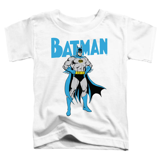 Batman Stance Toddler Kids Youth T Shirt White Officially Licensed