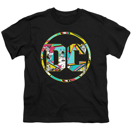 Batman 80s Bat Logo Kids Youth T Shirt Black Officially Licensed