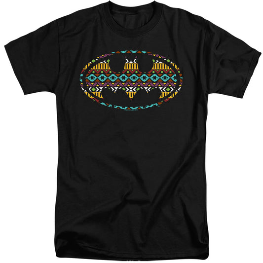 Batman Aztec Fill Mens Tall T Shirt Black Officially Licensed