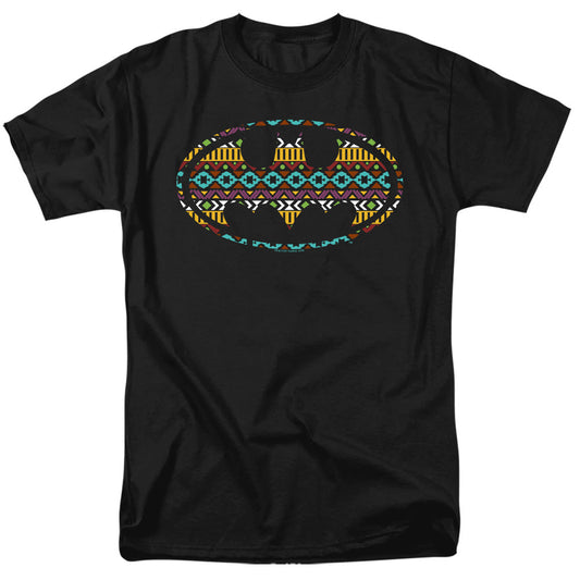 Batman Aztec Fill Mens T Shirt Black Officially Licensed