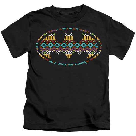 Batman Aztec Fill Juvenile Kids Youth T Shirt Black Officially Licensed