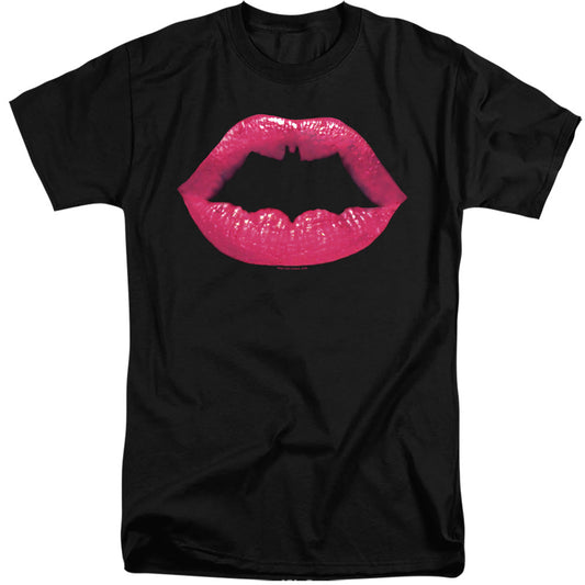 Batman Bat Kiss Mens Tall T Shirt Black Officially Licensed