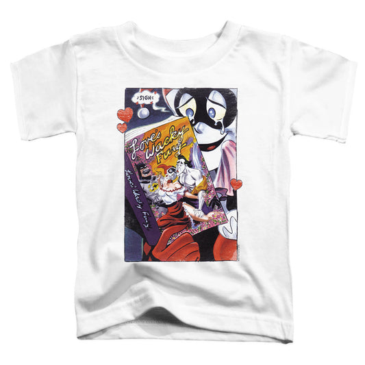 Batman Loves Wacky Fury Toddler Kids Youth T Shirt White Officially Licensed