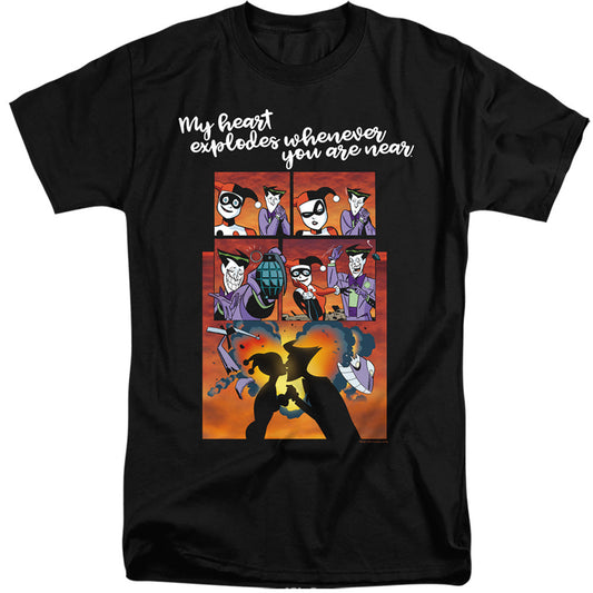 Batman Explode Mens Tall T Shirt Black Officially Licensed