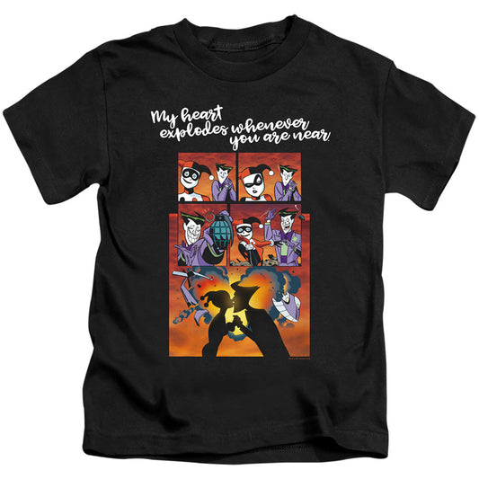 Batman Explode Juvenile Kids Youth T Shirt Black Officially Licensed