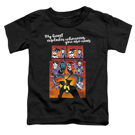 Batman Explode Toddler Kids Youth T Shirt Black Officially Licensed