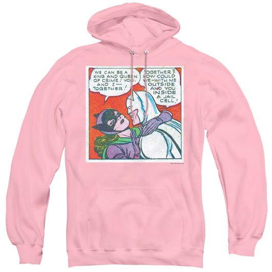 Batman Jail Cell Mens Hoodie Pink Officially Licensed