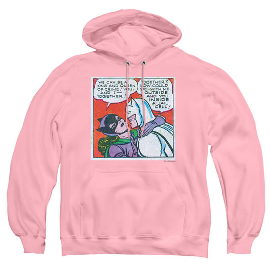 Batman Jail Cell Mens Hoodie Pink Officially Licensed