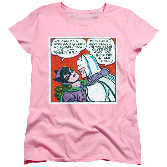 Batman Jail Cell Womens T Shirt Pink Officially Licensed