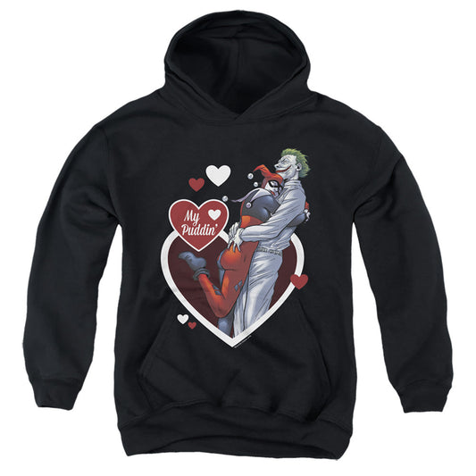 Batman My Puddin Kids Youth Hoodie Black Officially Licensed