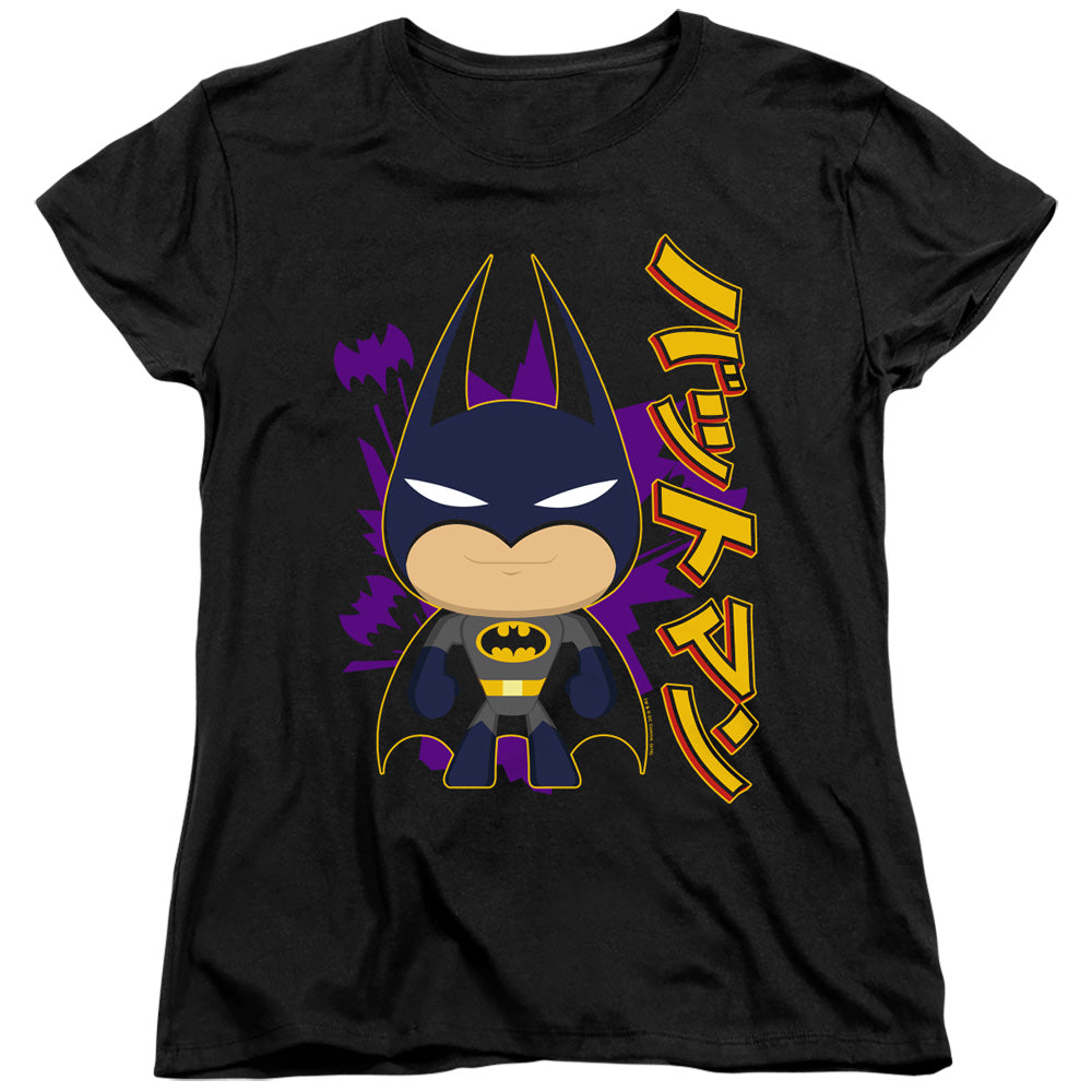 Batman Cute Kanji Womens T Shirt Black Officially Licensed