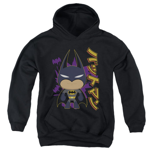 Batman Cute Kanji Kids Youth Hoodie Black Officially Licensed