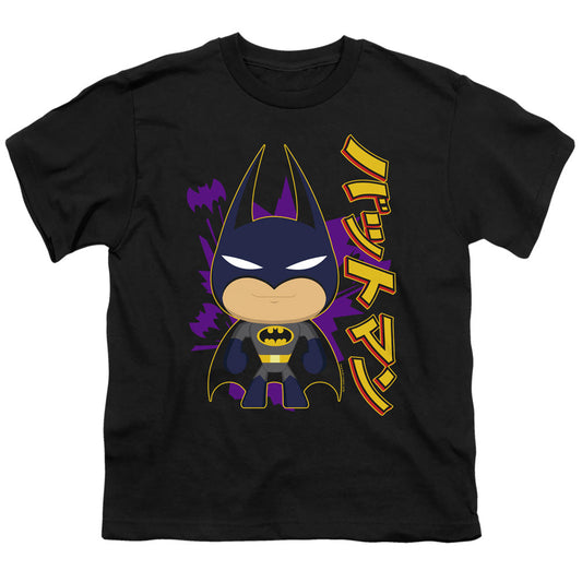 Batman Cute Kanji Kids Youth T Shirt Black Officially Licensed