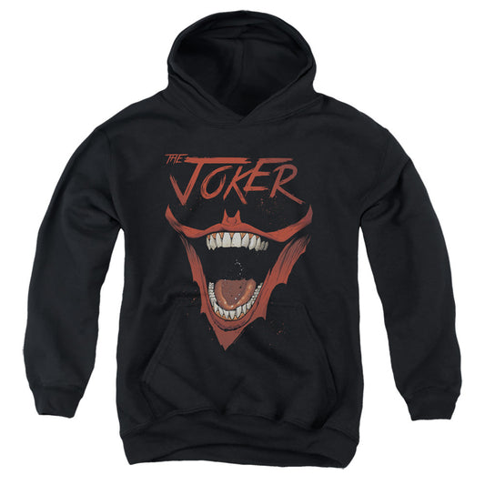 Batman Joker Bat Laugh Kids Youth Hoodie Black Officially Licensed