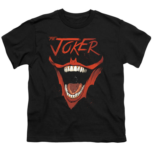 Batman Joker Bat Laugh Kids Youth T Shirt Black Officially Licensed