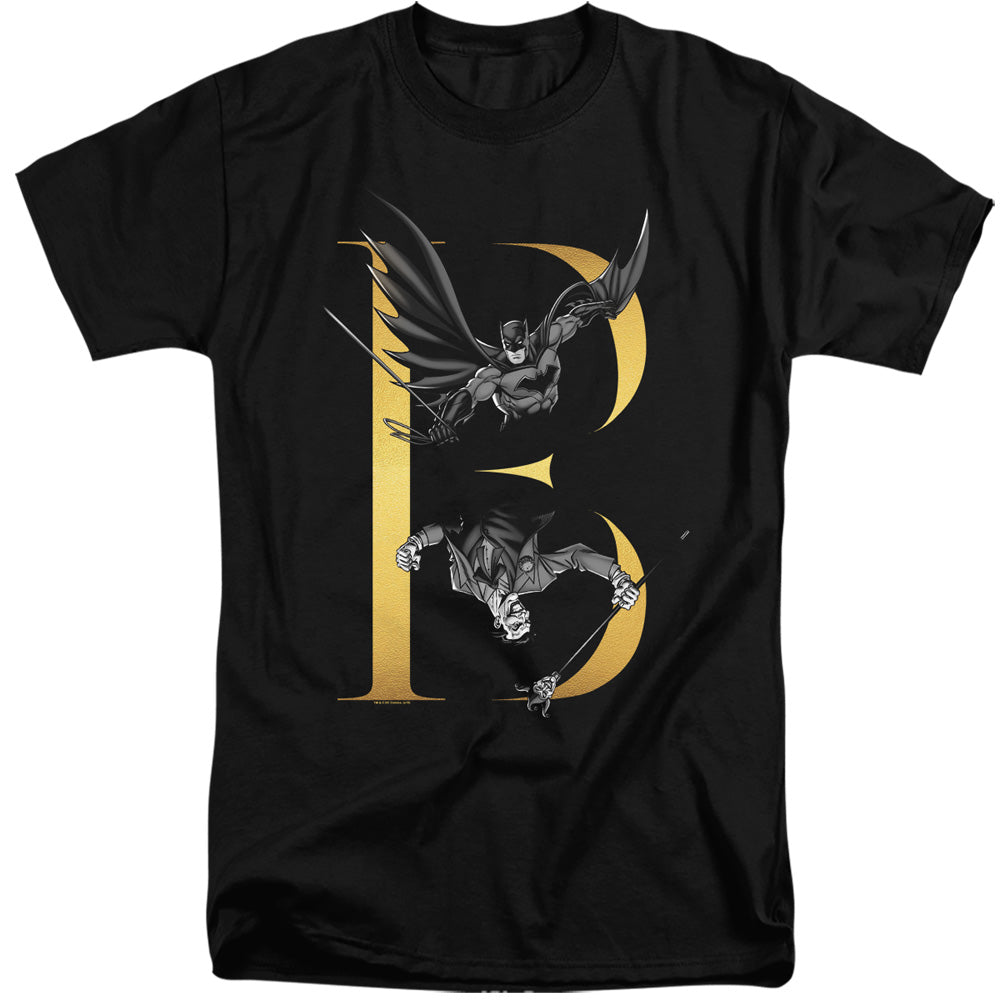 Batman B Mens Tall T Shirt Black Officially Licensed