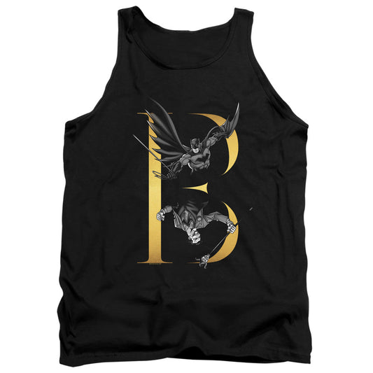Batman B Mens Tank Top Shirt Black Officially Licensed